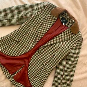 H&M plaid blazer